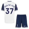 Maillot de Supporter Tottenham Hotspur Van De Ven 37 Domicile 2024-25 Pour Enfant